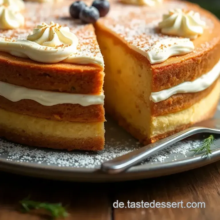 Königliche Sahnetorte presentation