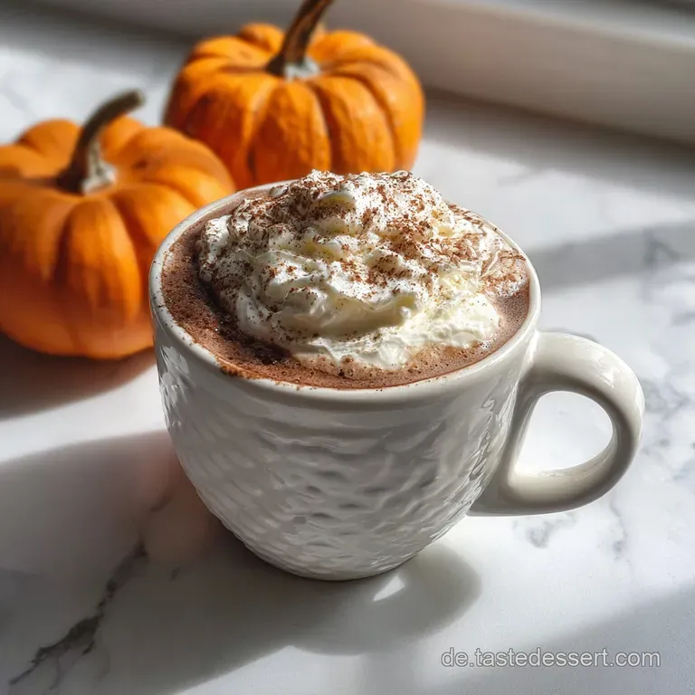 K&uuml;rbis-Gew&uuml;rz Hei&szlig;e Schokolade: Seidig Cremig