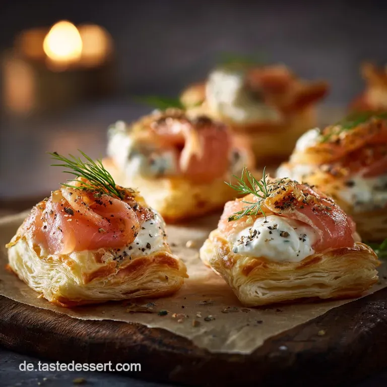 Bl&auml;tterteigsterne mit Lachs und Frischk&auml;se: Das beste festliche Fingerfood