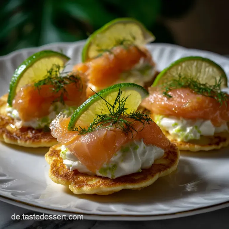 Elegant plate featuring delicate salmon bites with a creamy sauce and bright, colorful microgreens; a feast for the eyes.