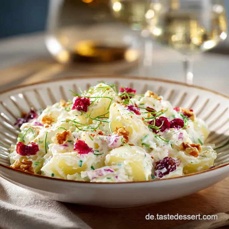 Salatrezept und Kartoffelsalat: Lauwarmer Speck-Kartoffelsalat mit Joghurt-Kr&auml;uter-Fusion