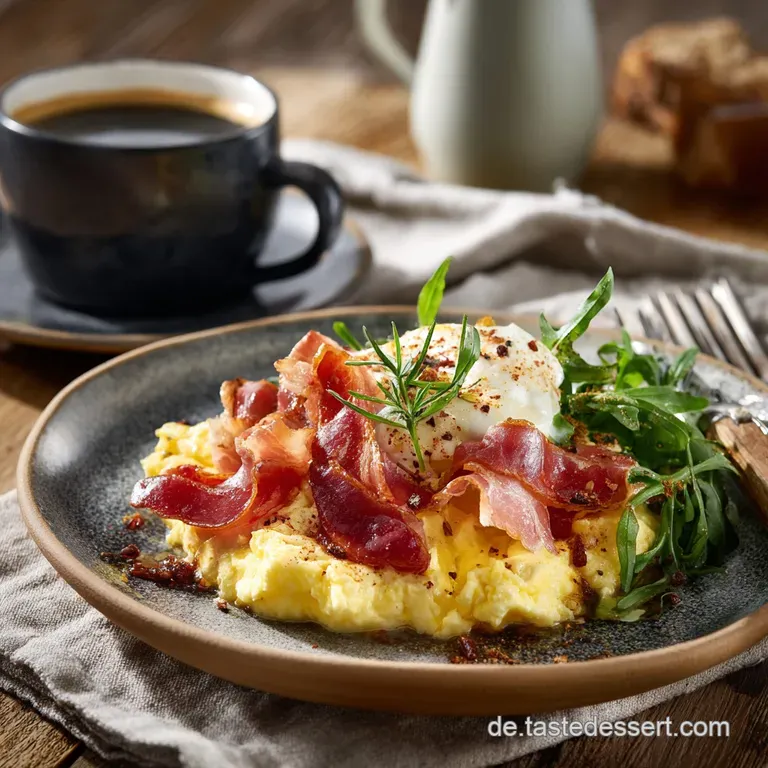Low Carb Fr&uuml;hst&uuml;cksrezept: Herzhaftes Bergsteiger-Fr&uuml;hst&uuml;ck mit Speck K&auml;se
