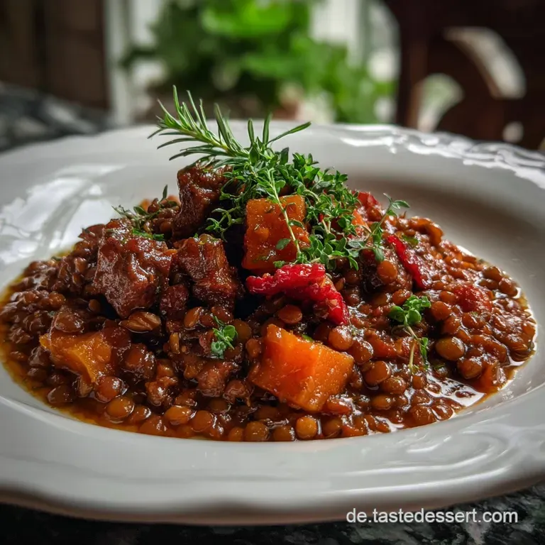 Elegant plate showcasing a velvety, pale dish with vibrant green herbs. A glistening champagne sauce adds a touch of festi...