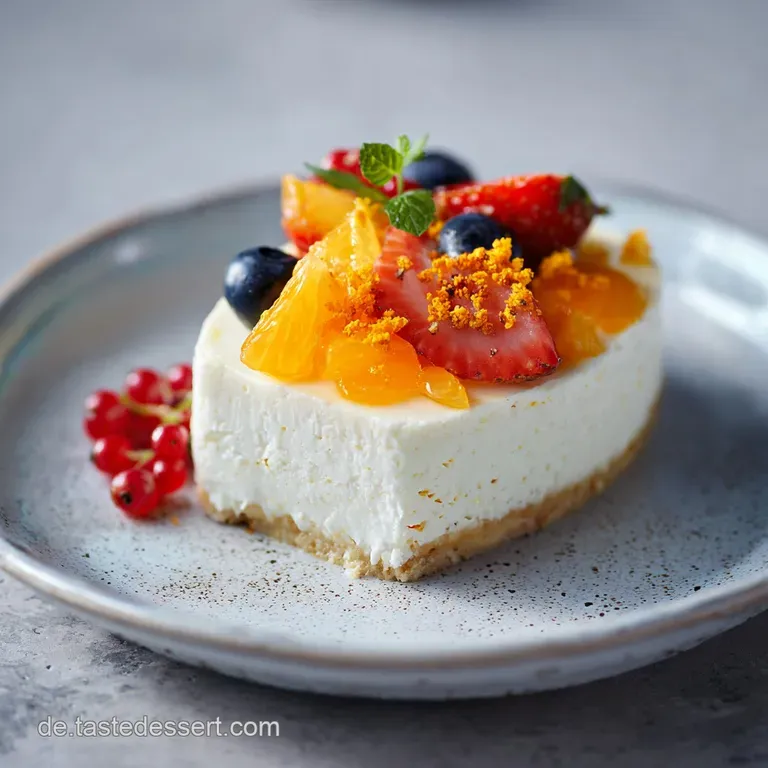 Mandarinen-Quarkkuchen ohne Boden