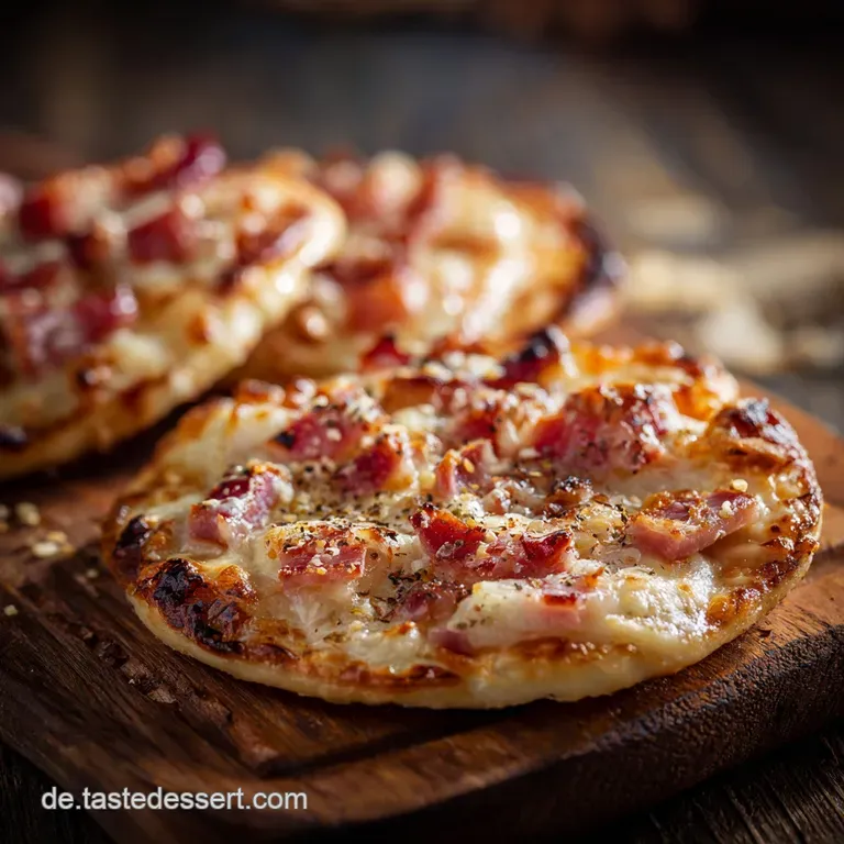 Minipizzen Im Flammkuchenstyle Der Els&auml;sser Blitzsnack Vom Blech presentation