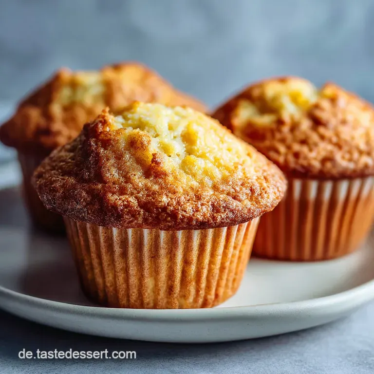 Muffins arranged on a tiered stand. Streusel topping glistens. Light reflects off the crisp, caramelized edges. Fresh, rus...