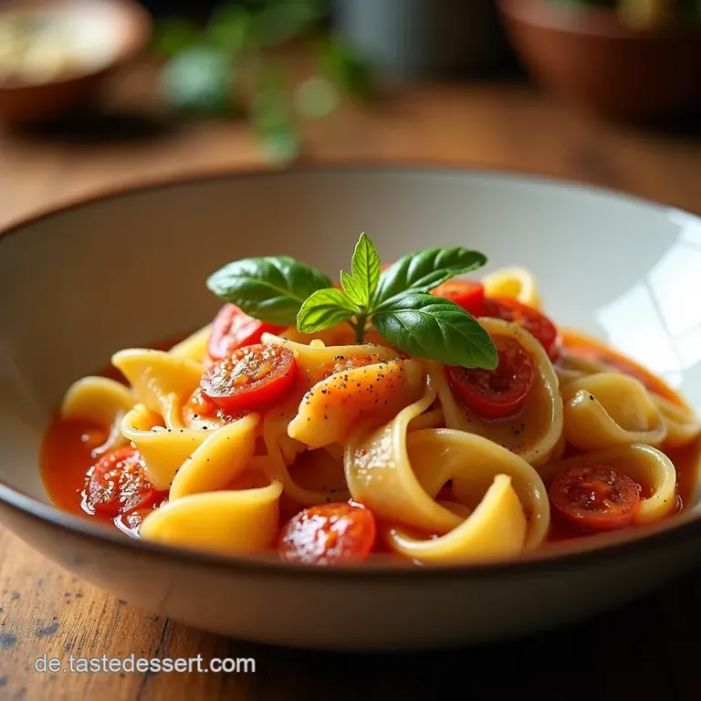 Nudeln Mit Saftigen Hackb&auml;llchen Tomatenso&szlig;e presentation