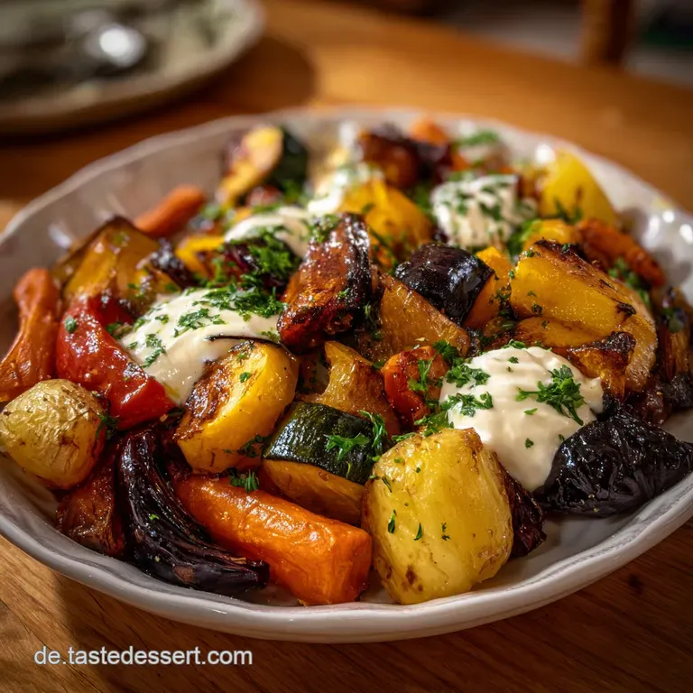 Ofengem&uuml;se mit R&uuml;bensirup Lack: Gesundes Hauptgericht