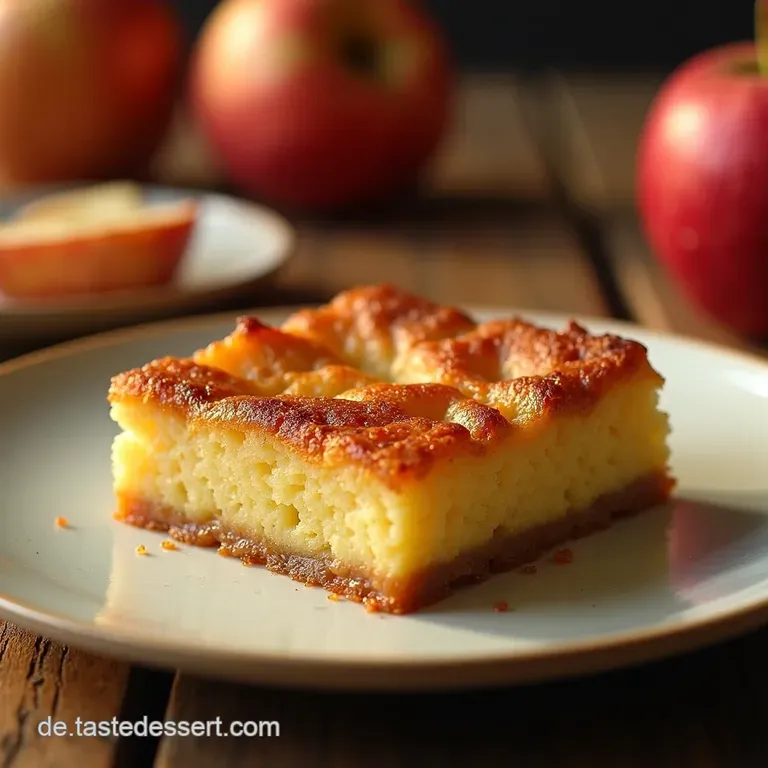 Omas Apfelkuchen Classic German Apple Cake presentation