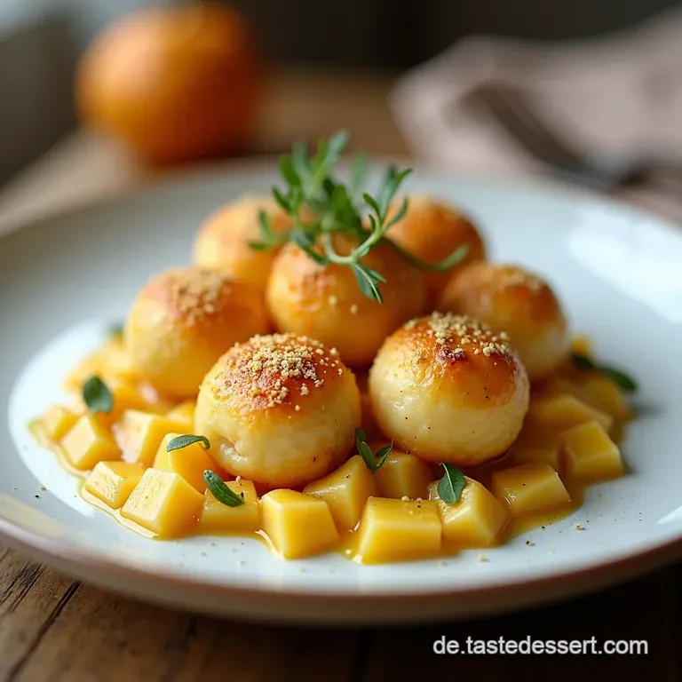 Omas beste RahmHackb&auml;llchen mit goldgelbem Kartoffelstampf