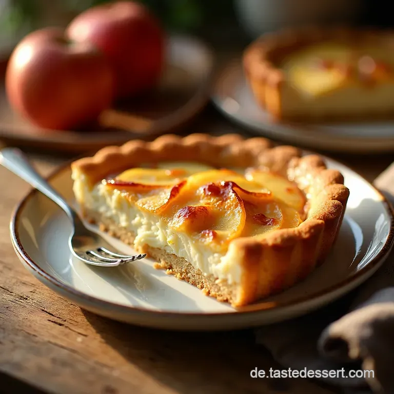Omas Bester Apfelquarkkuchen Saftiger R&uuml;hrteig Mit Zimt presentation