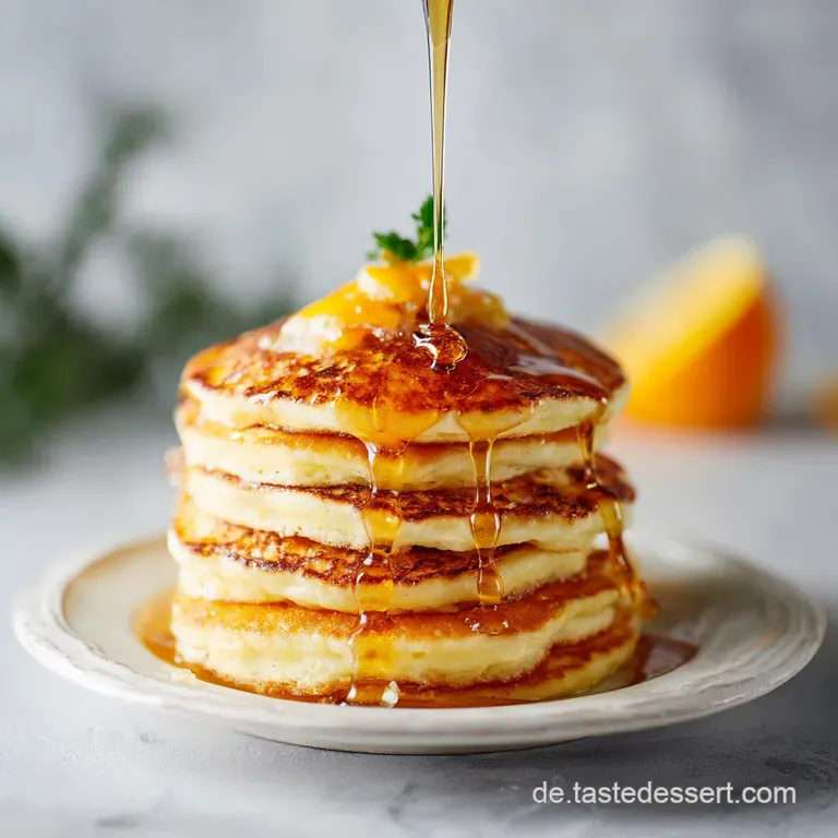 Warm, inviting pancakes drizzled with amber maple syrup. Soft, billowy texture with a light dusting of powdered sugar on a...