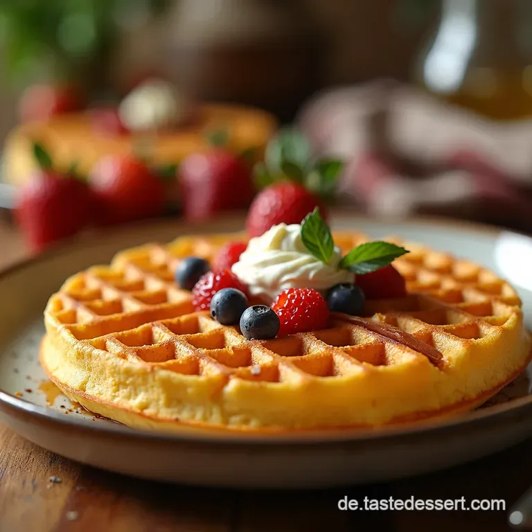 Omas Einfacher Waffelteig presentation