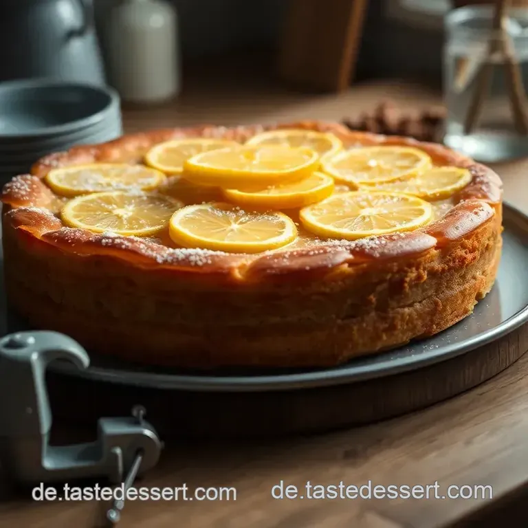 Omas Geheimnis: Saftiger Zitronenkuchen presentation