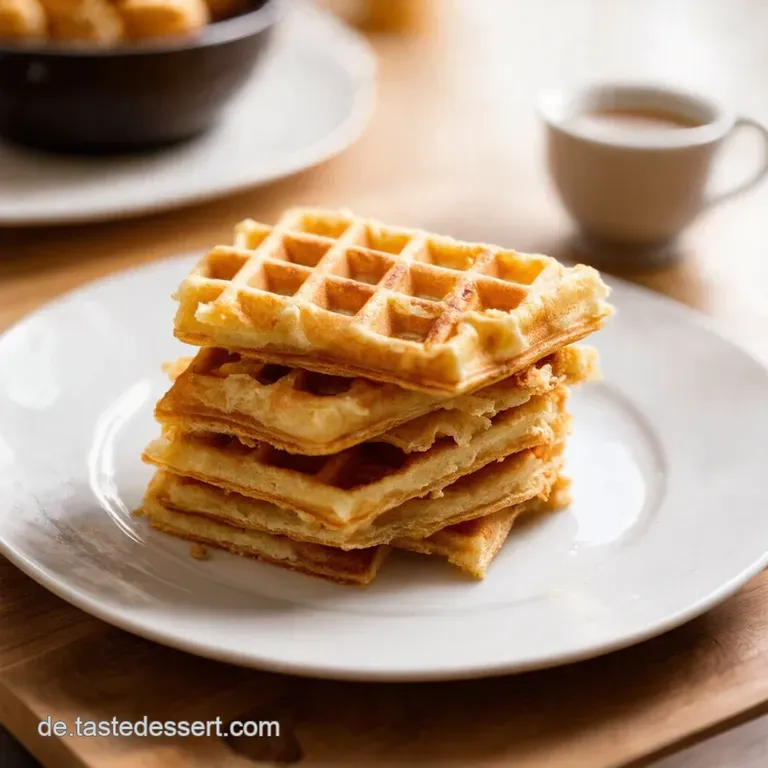 Omas Himmlisch Fluffige Waffeln presentation