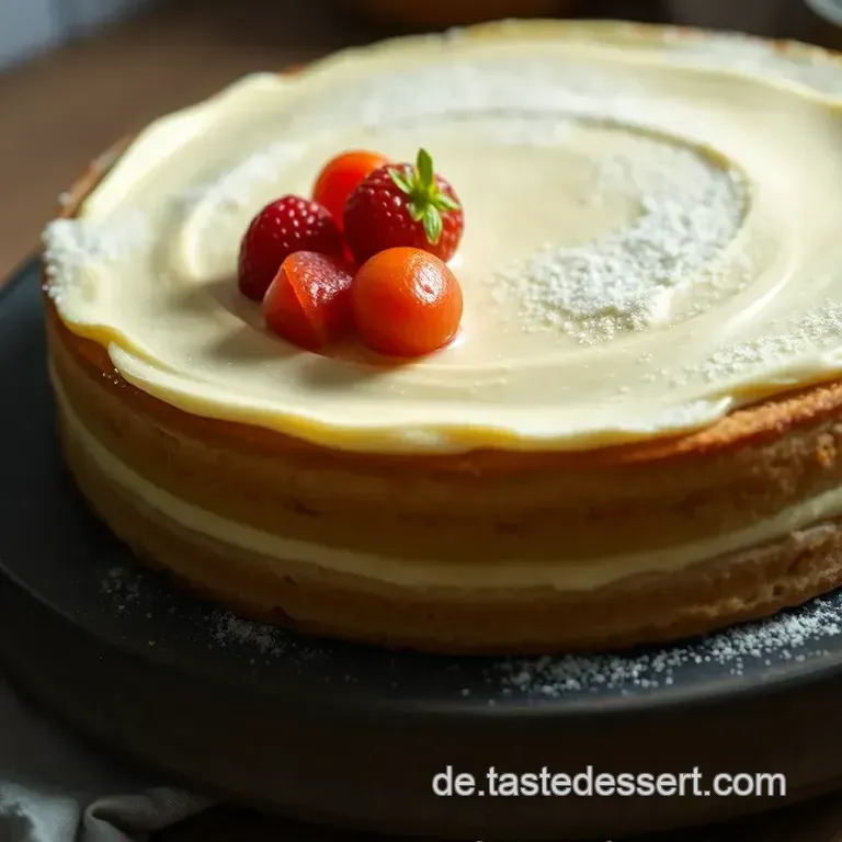 Omas Käse-Sahne-Torte presentation