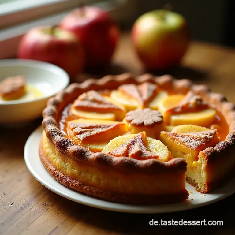 Omas Saftiger Apfelstreuselkuchen Vom Blech presentation