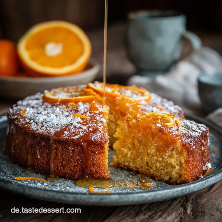 Der Saftige Klassiker Omas Orangenkuchen Mit Blitzguss presentation