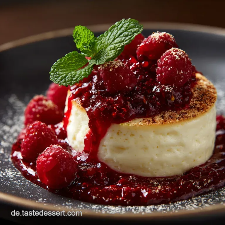 Samtiger VanilleGrießflammeri mit HimbeerGrütze Der Klassiker für den Kaffeeklatsch