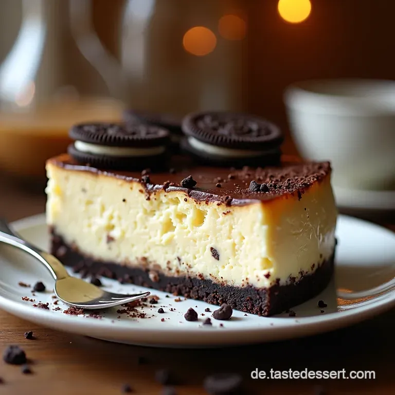 Oreo Cheesecake Der S&uuml;ndhaft Leckere Keksk&auml;sekuchen presentation