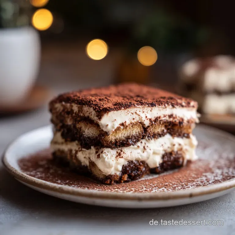 Mehrere Portionen cremiger Dessertschichten auf wei&szlig;er Keramik, dekoriert mit gr&uuml;ner Minze und gl&auml;nzenden Kaffeebohnen.