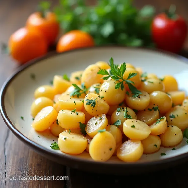Original Schw&auml;bischer Kartoffelsalat mit Br&uuml;he und Senf