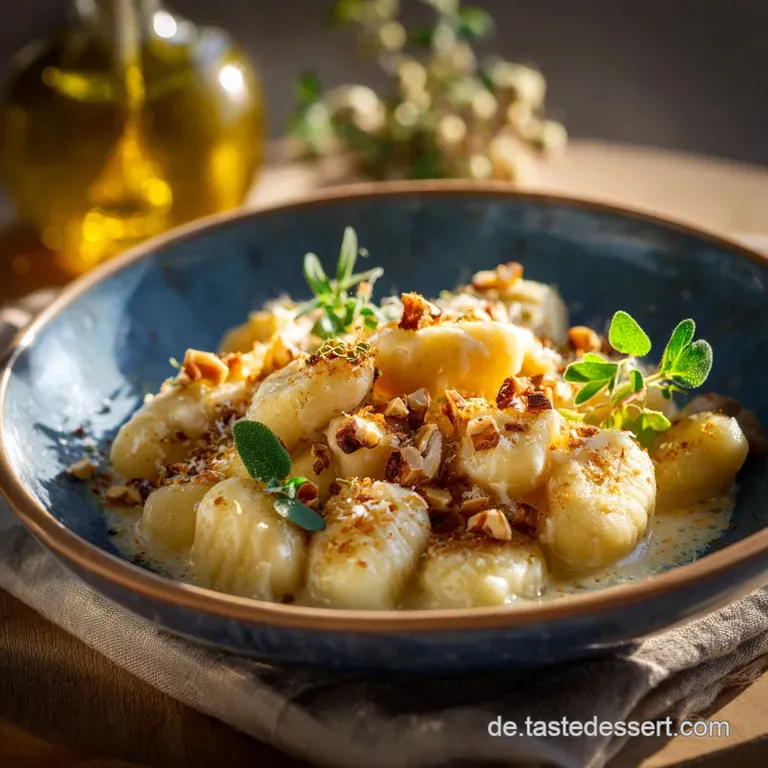 Herzhaft Hausgemacht Perfekte KartoffelGnocchi in Nussbrauner Salbeibutter