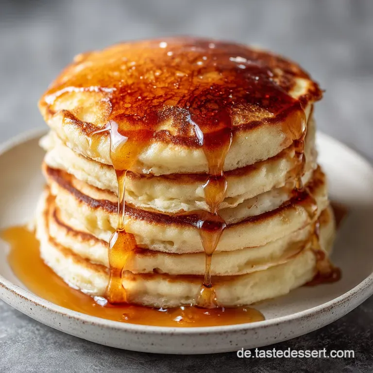 Delicate, browned Pfannkuchen elegantly folded, sprinkled with icing sugar, presented on a decorative plate. Ready to eat!