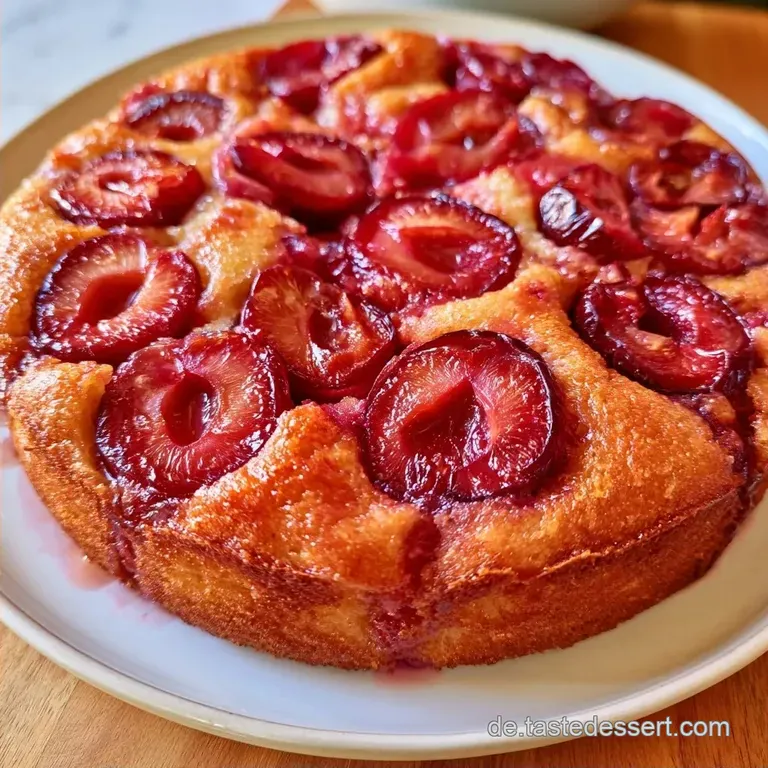 Pflaumenkuchen R&uuml;hrteig aus der Springform