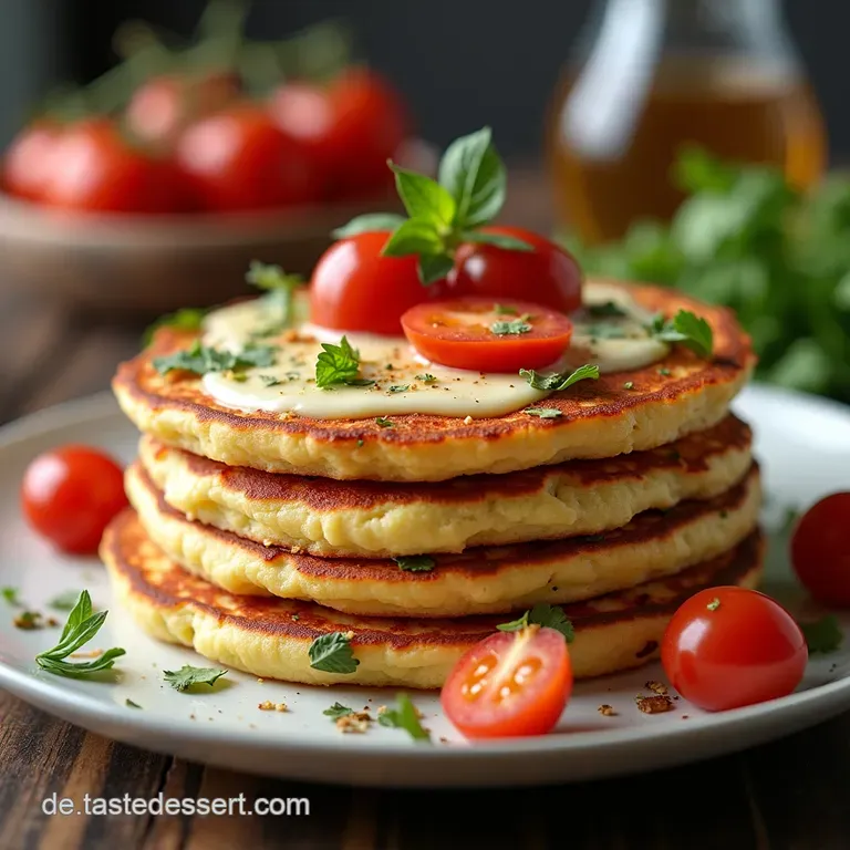 BlitzB&auml;ckerPizza Fluffige PizzaPancakes mit mediterranem Kr&auml;uterKick