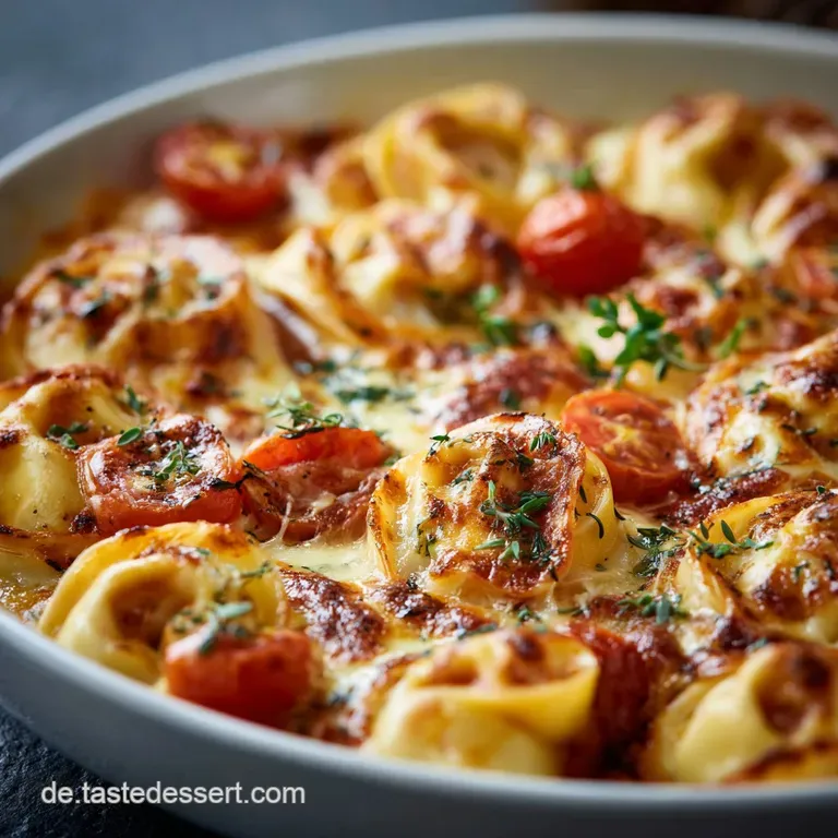 Fixe Pizza PastaSpieße Überbackene Tortellini mit Salami und Mozzarella