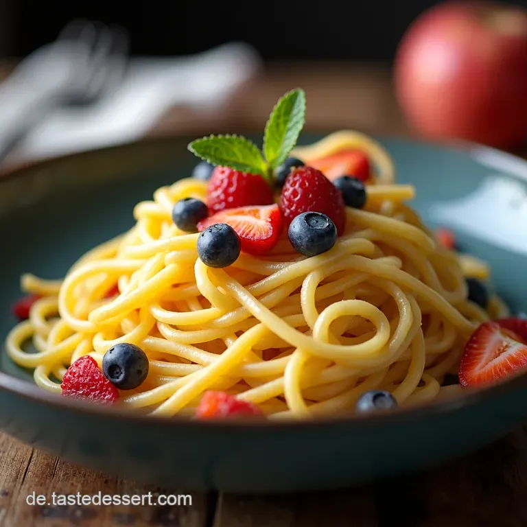 QuarkSpaghettiEis Deluxe Der fruchtigfrische Sommernachtstraum