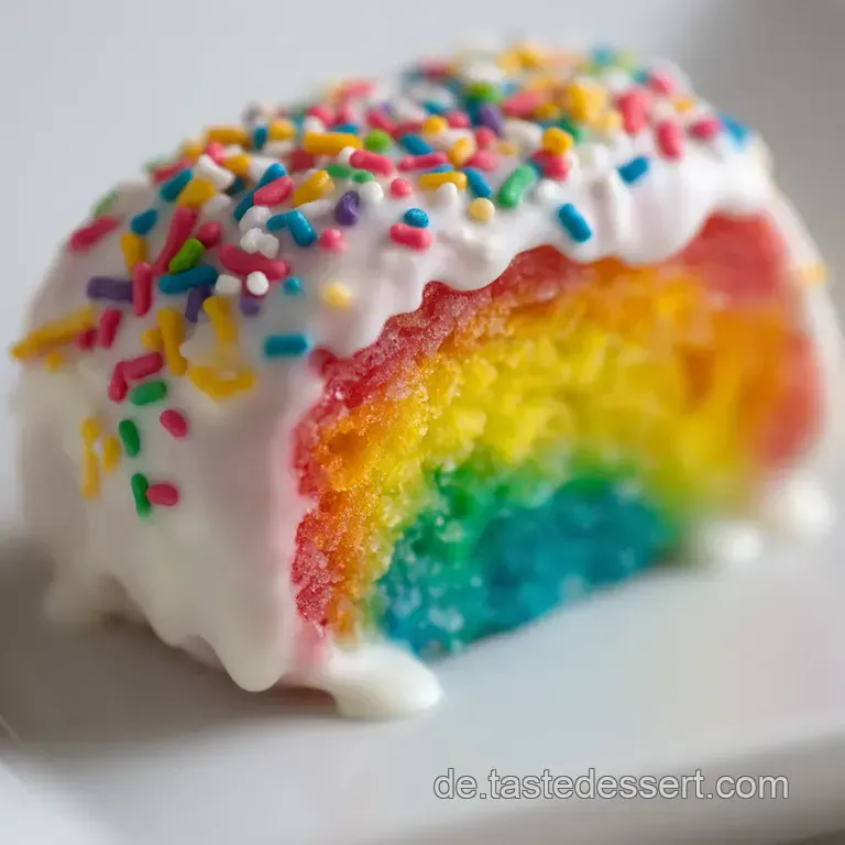 Regenbogenzauber: Der leuchtend bunte Kuchen für Glücksmomente presentation