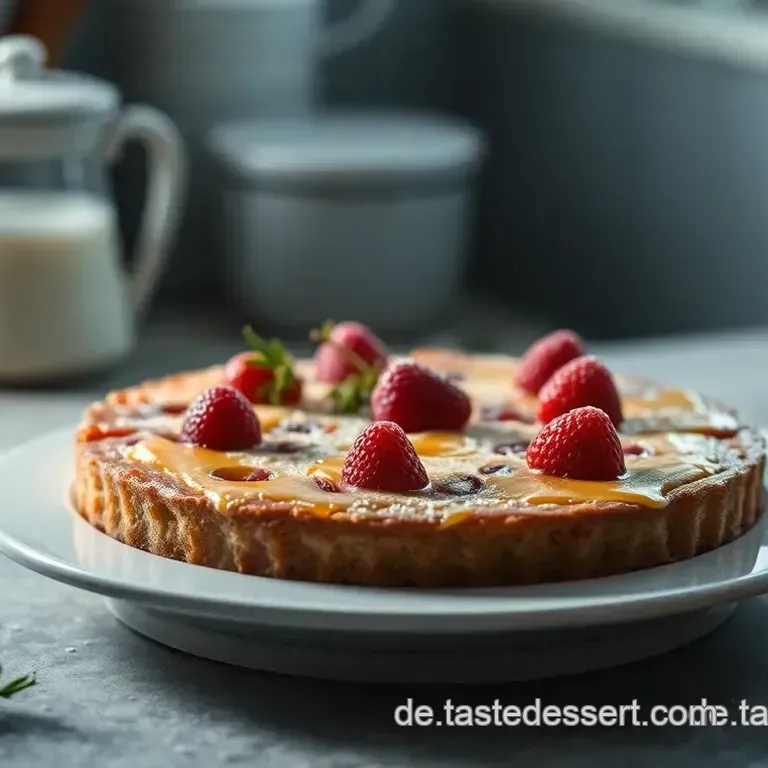 Rhabarber-Mandel-Käsekuchen mit Marzipanhaube