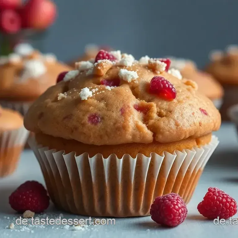 Rhabarber Muffins mit knusprigen Streuseln