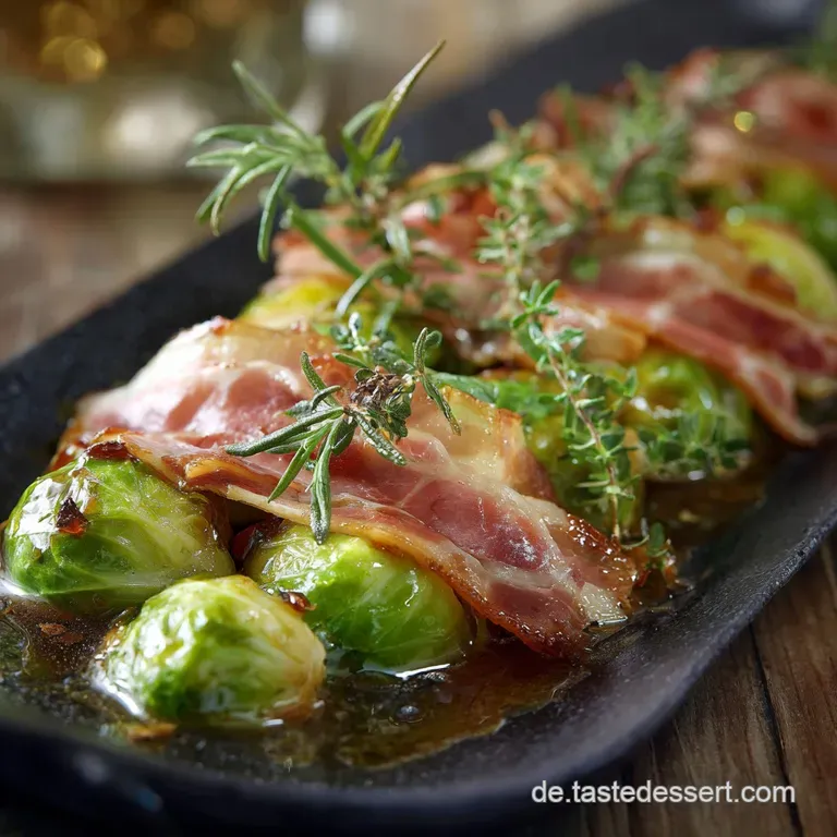 Rosenkohl Mit Speck Und Ahornsirup: Karamellisiert Kross presentation