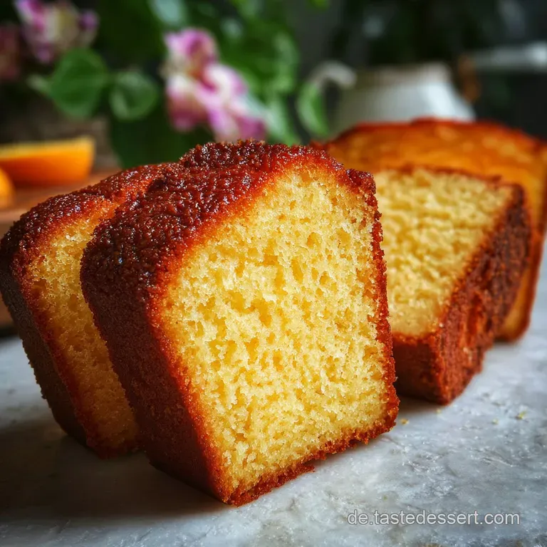 Slice of moist, yellow cake on a white plate, paired with fresh raspberries and a dollop of whipped cream. Inviting texture.
