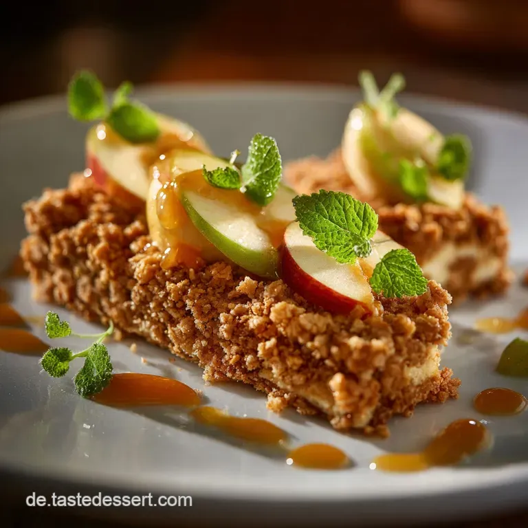 Haferflocken Und Apfelrezept Die Besten Rustikalen Schnitten Mit Knusprigen Streuseln presentation