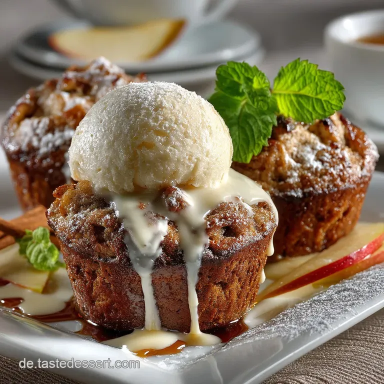 ApfelrosenMuffins Saftig elegant und perfekt für den Kaffeetisch presentation