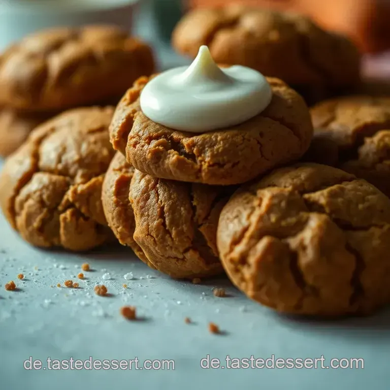 Saftige Karottenkuchen-Cookies mit Frischkäse-Frosting presentation