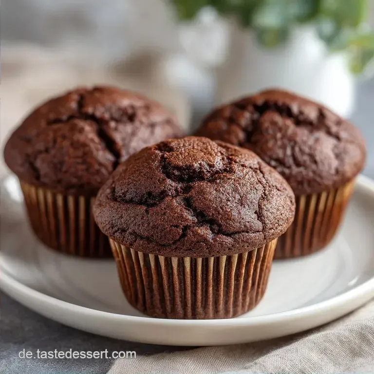 Schoko Muffins: Saftig mit Kakaopulver