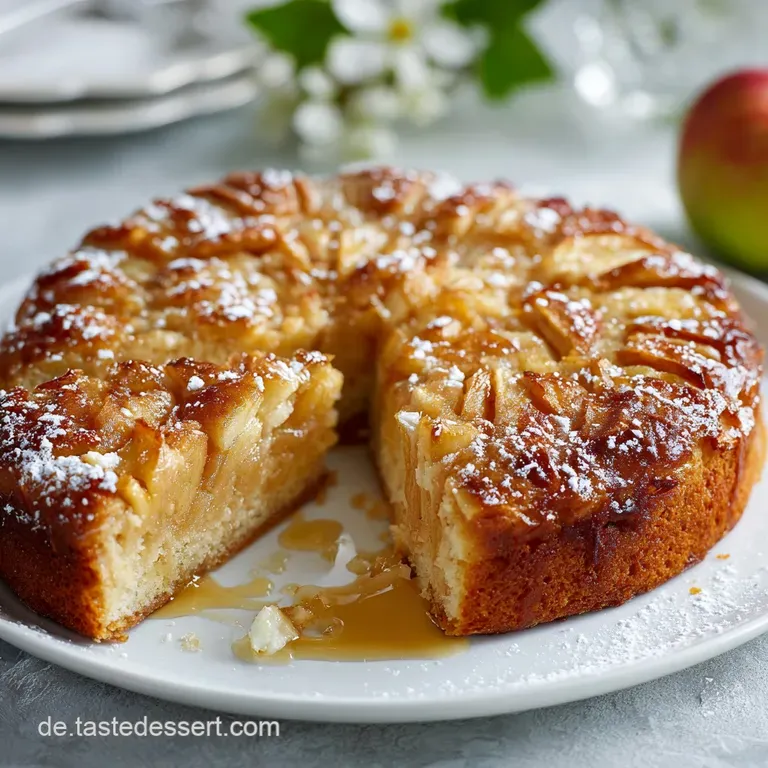 Saftiger Apfelkuchen mit Apfelmark Omas Trick für Feuchtigkeit ohne viel Fett
