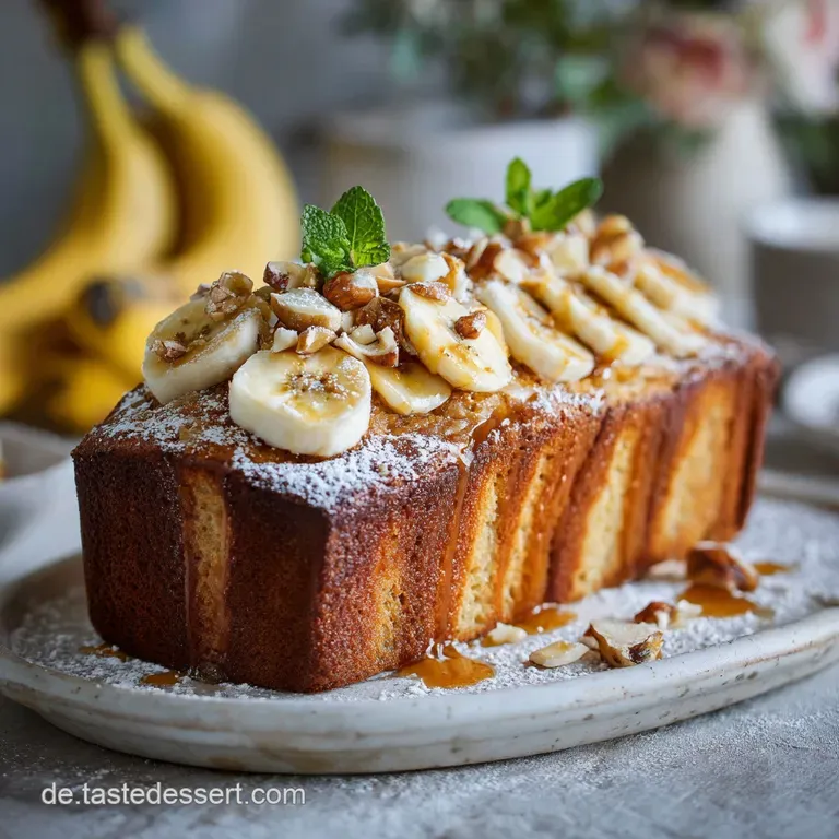 Bananenkuchen Der Saftige Klassiker Einfaches Rezept F&uuml;r Die Kaffeetafel presentation