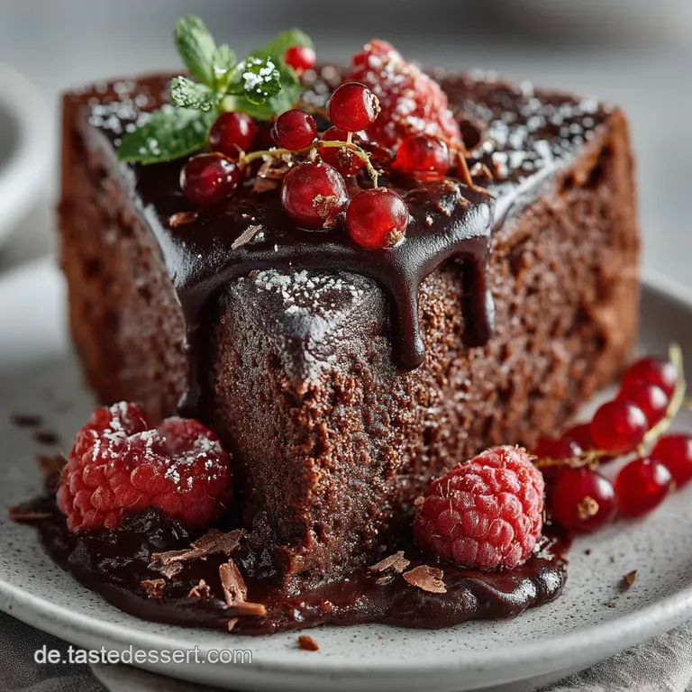 Der Sündhaft Saftige Veganer Schokokuchen mit tiefem KakaoAroma