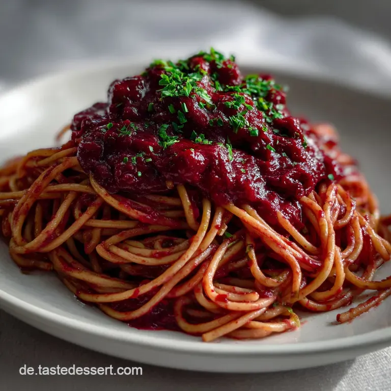 Pasta Sauce: Die Samt-Sauce Mit Roter Bete presentation