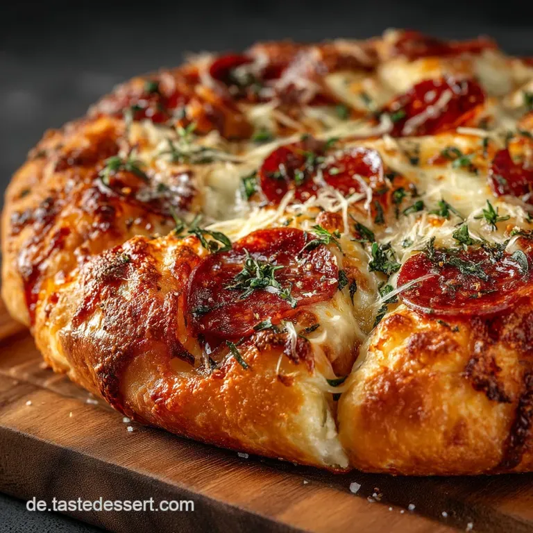 KnusperGlück auf den Tisch Die schnelle Blechpizza vom Feinschmecker presentation