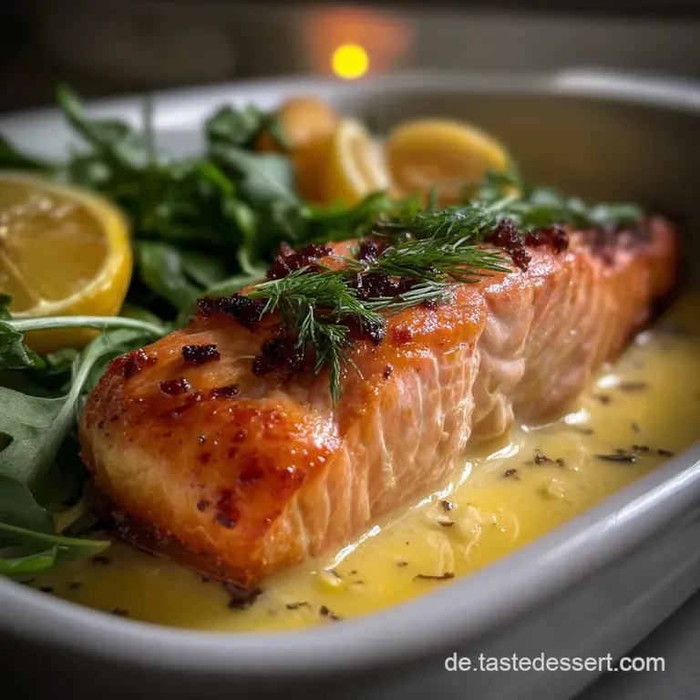 Schneller Ofen Lachs mit Zitrone