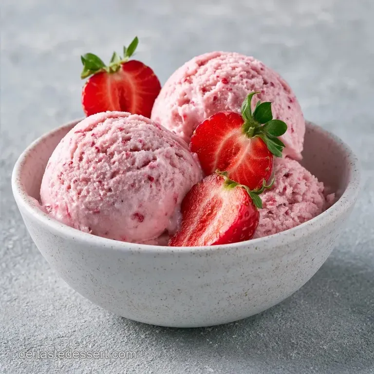 Schnelles Erdbeereis Rezept: Cremig ohne Eismaschine