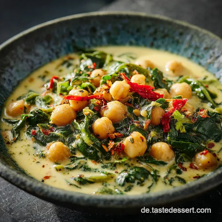 Indisches Soulfood für Zuhause Das TurboKichererbsenSpinatCurry