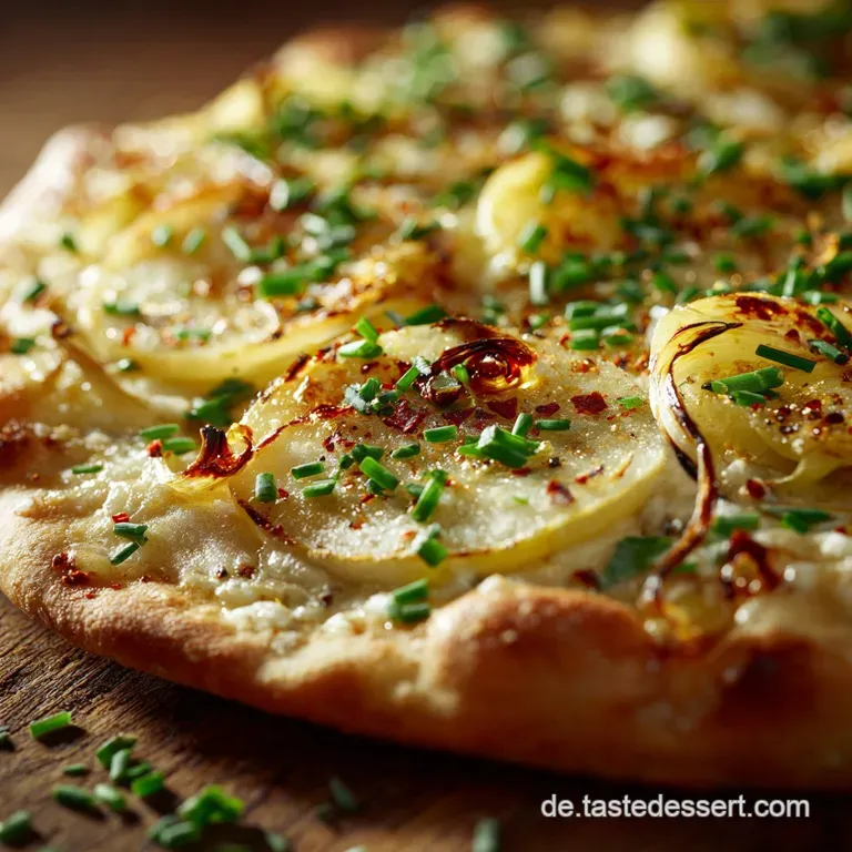 Schnittlauch Flammkuchenpizza: Der Turbo-Klassiker Knusprigkeit in 30 Min. presentation